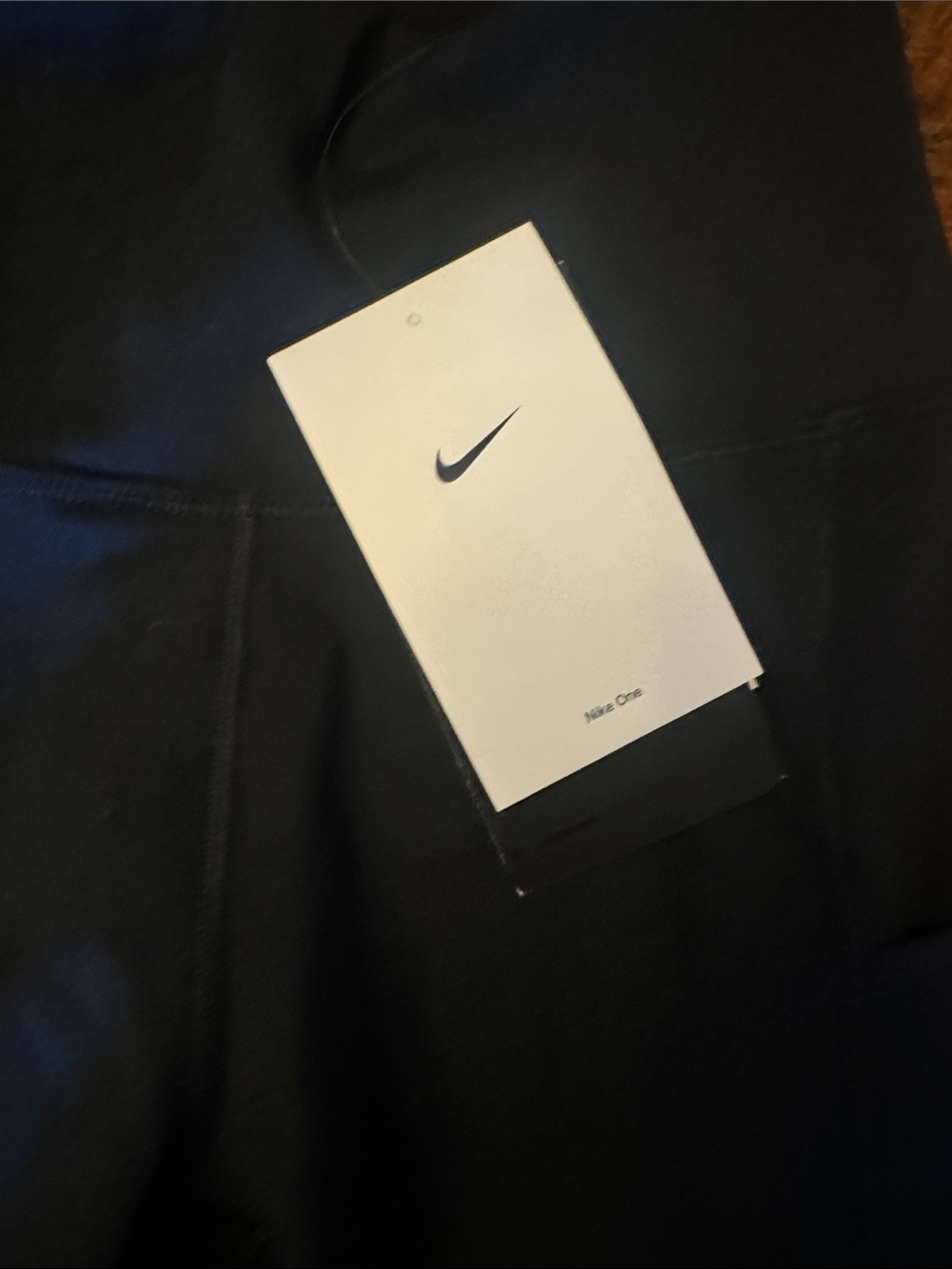 Nike One Black High-Rise Athletic Leggings with Side Pockets - Picture 2 of 7